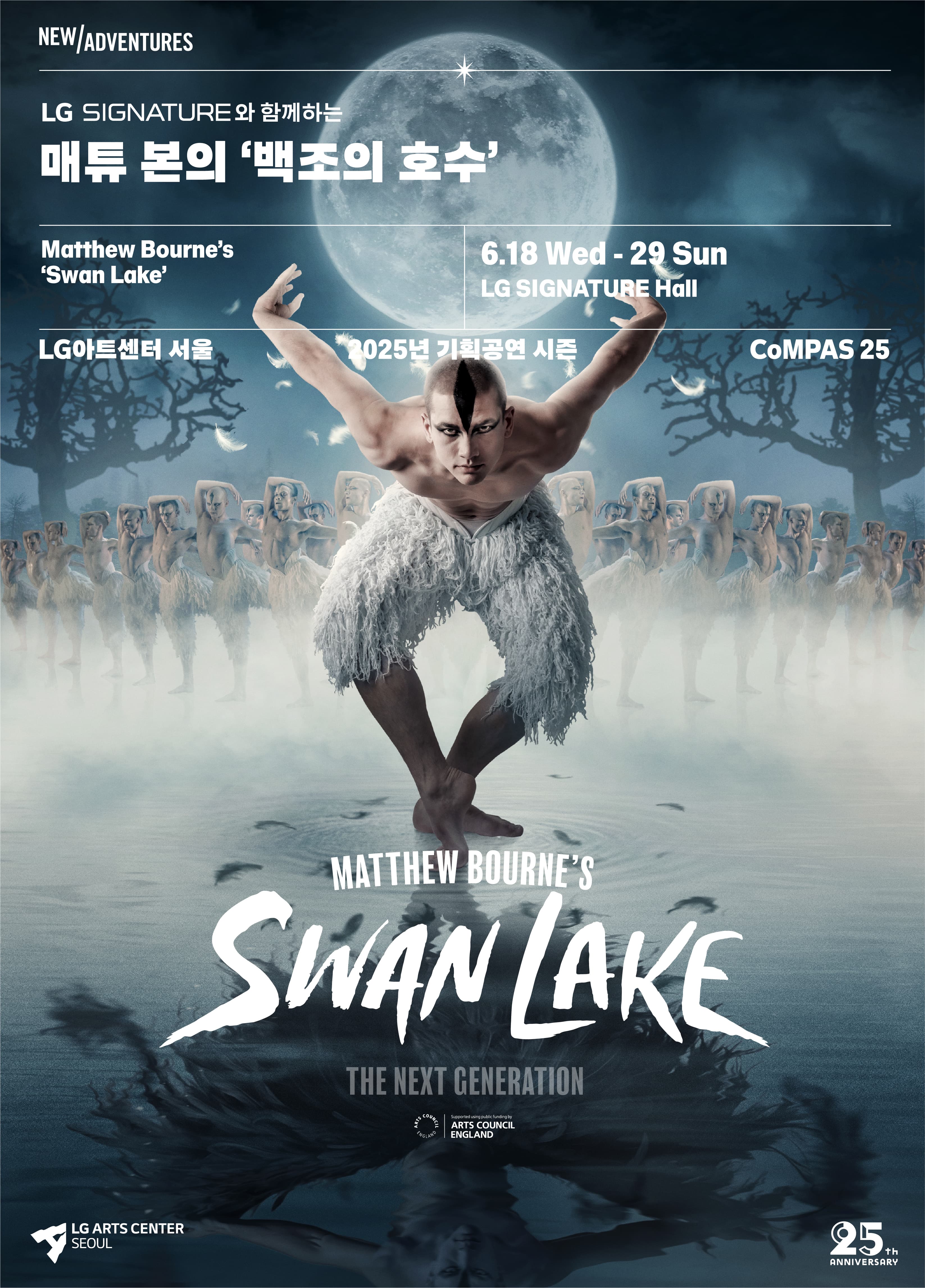 매튜 본의 백조의 호수 공연 포스터