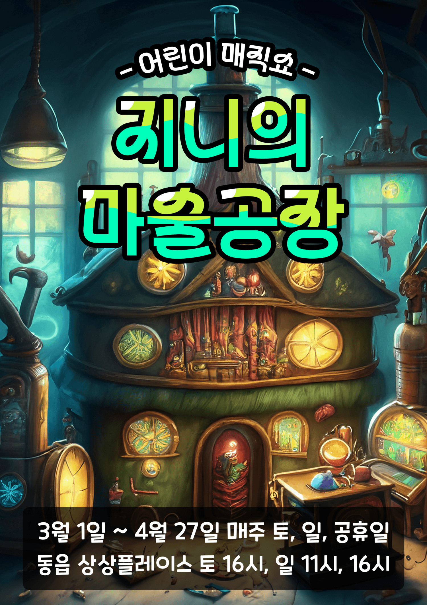 지니의 마술공장 [창원] 공연 포스터