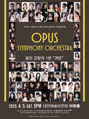 오푸스 심포니 오케스트라 20주년 기념음악회 [대전] 공연 포스터