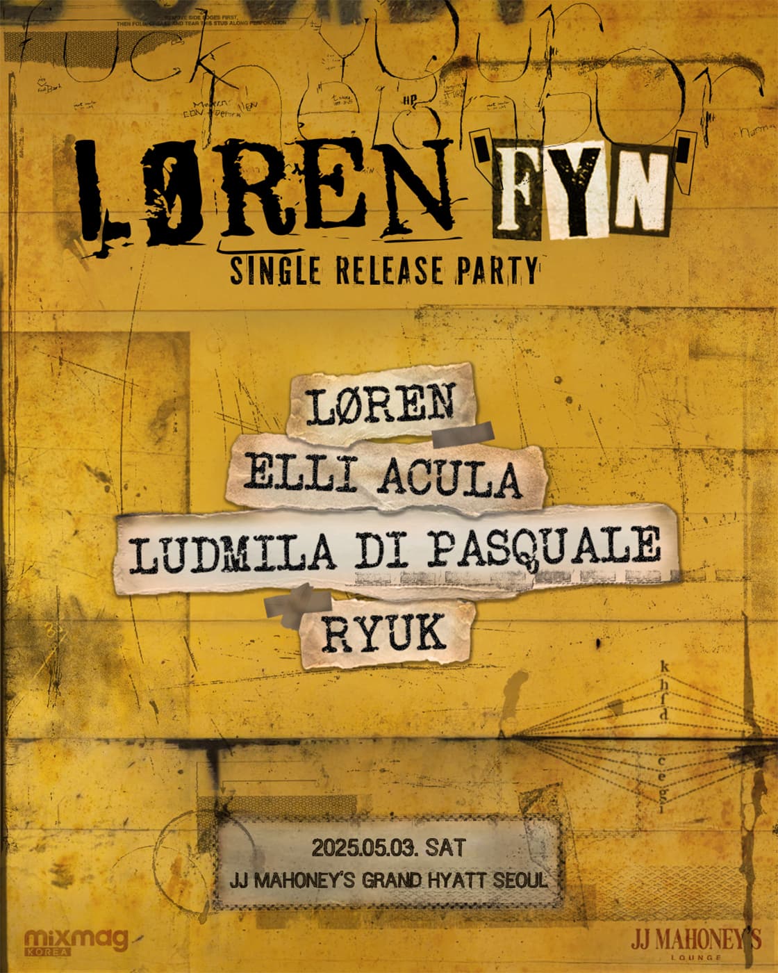 LØREN 'FYN' SINGLE RELEASE PARTY 공연 포스터