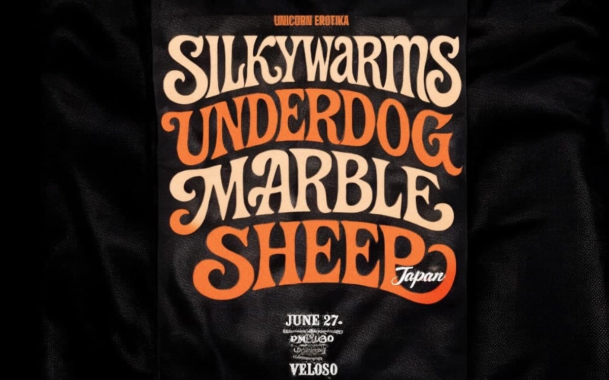 UNICORN EROTIKA SHOW: SILKYWARMS x UNDERDOG x MARBLE SHEEP 공연 포스터