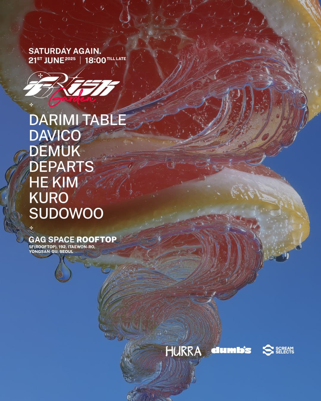 FRISK GARDEN Round 2 공연 포스터