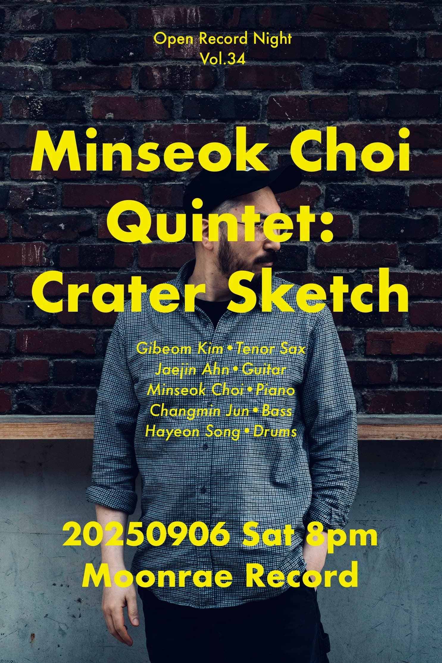 Open Record Night Vol.34, 최민석 Quintet: Crater Sketch 공연 포스터