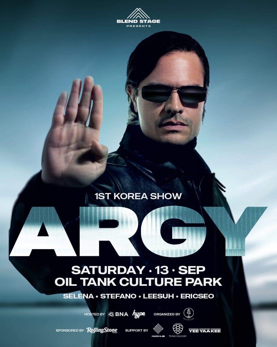 ARGY 내한 콘서트 1st show in korea 공연 포스터