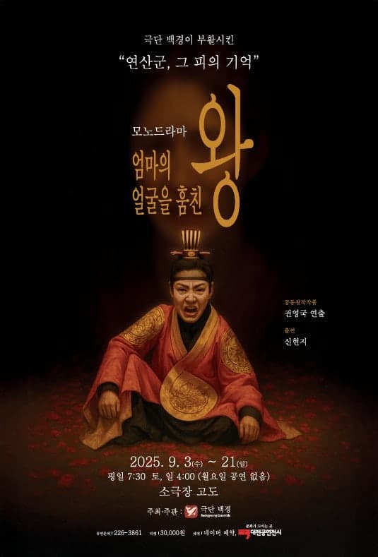 엄마의 얼굴을 훔친 왕 [대전] 공연 포스터